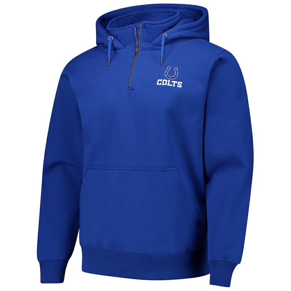 Indianapolis Colts Dunbrooke Unisex Defender Quarter-Zip Hoodie - Royal on sale