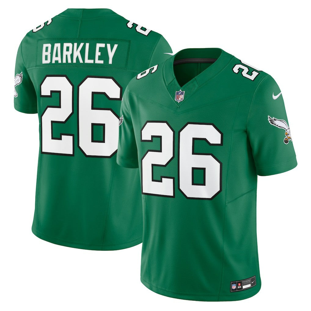 Saquon Barkley Philadelphia Eagles Alternate Vapor F.U.S.E. Limited Jersey - Kelly Green | Nike cheap
