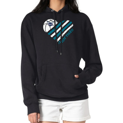 Charlotte Hornets G-III 4Her by Carl Banks Women's Heart Pullover Hoodie - Black online