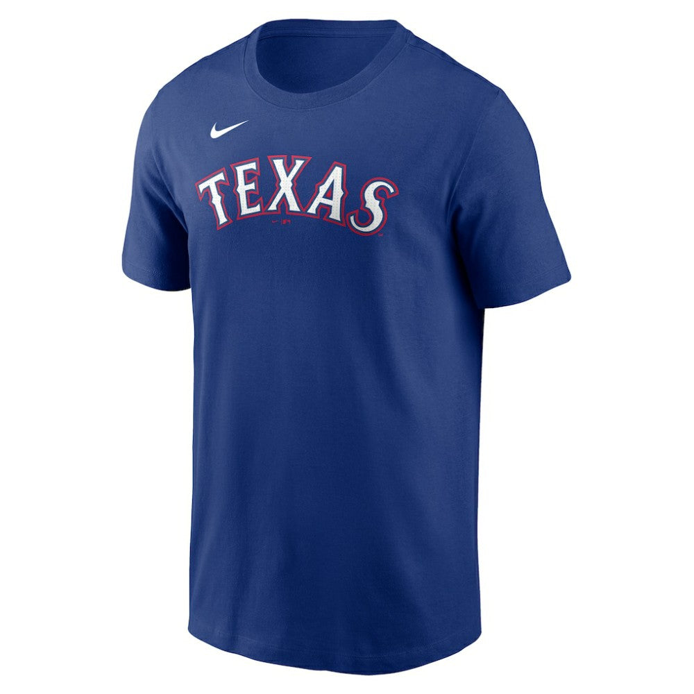 Wyatt Langford Texas Rangers Fuse Name & Number T-Shirt - Royal | Nike