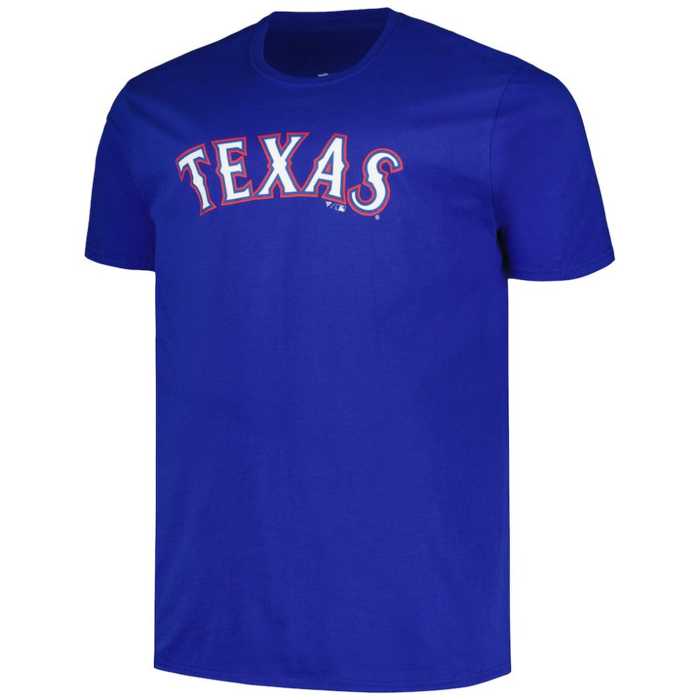 Wyatt Langford Texas Rangers Big & Tall Name & Number T-Shirt - Royal