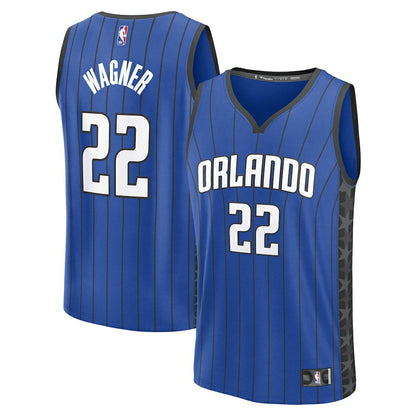 Franz Wagner Orlando Magic Fast Break Replica Player Jersey - Statement Edition - Blue | Fanatics shop