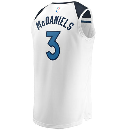 Jaden McDaniels Minnesota Timberwolves Fast Break Replica Player Jersey - Association Edition - White | Fanatics cheap
