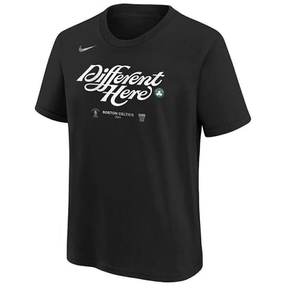 Boston Celtics Youth 2024 NBA Playoffs Mantra T-Shirt - Black | Nike cheap