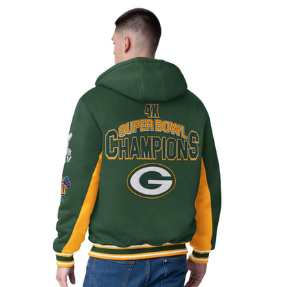 Green Bay Packers G-III Extreme No Huddle Commemorative Full-Zip Hoodie Jacket - Green discount