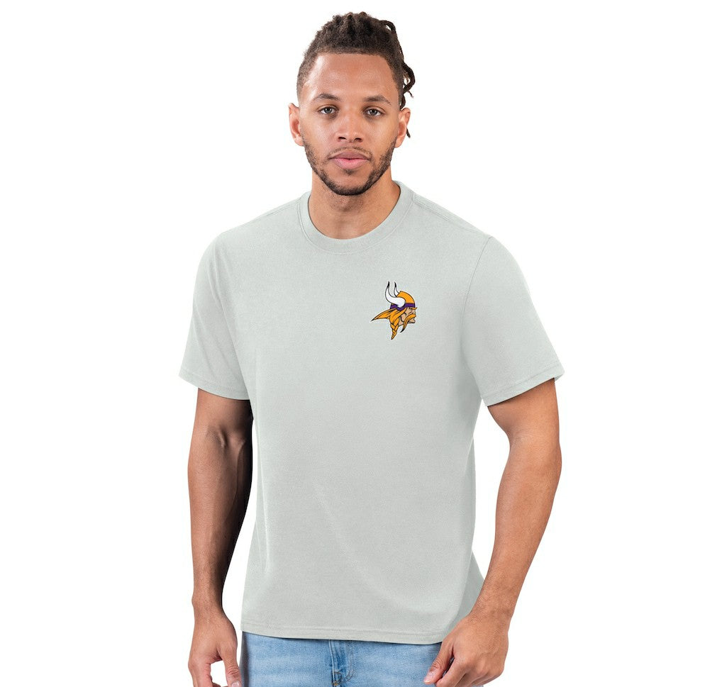 Minnesota Vikings Margaritaville Flip Flop T-Shirt - Gray outlet