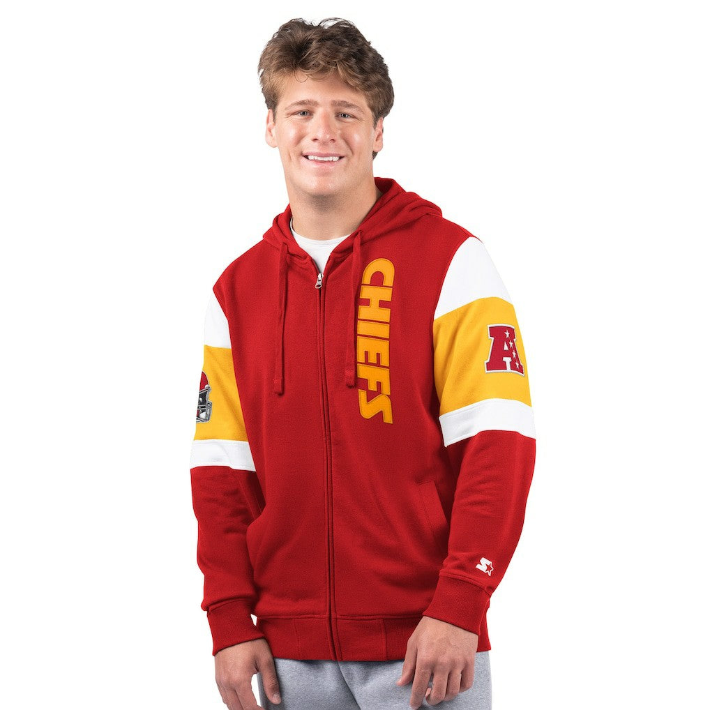 Kansas City Chiefs Starter Extreme Full-Zip Hoodie - Red sale