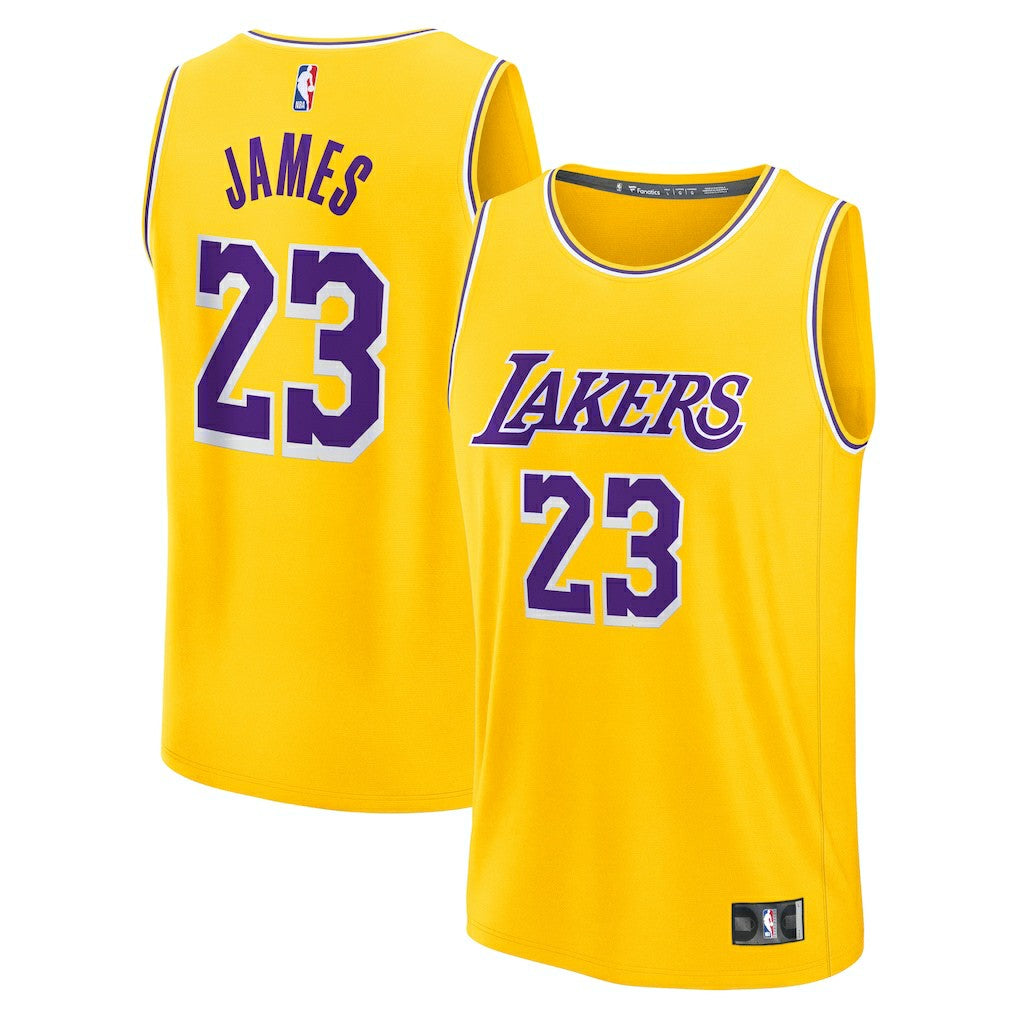 LeBron James Los Angeles Lakers Fast Break Replica Jersey - Icon Edition - Gold | Fanatics discount
