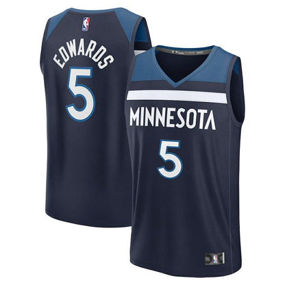 Anthony Edwards Minnesota Timberwolves Fast Break Replica Player Jersey - Icon Edition - Navy | Fanatics outlet