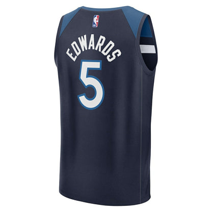 Anthony Edwards Minnesota Timberwolves Fast Break Replica Player Jersey - Icon Edition - Navy | Fanatics outlet