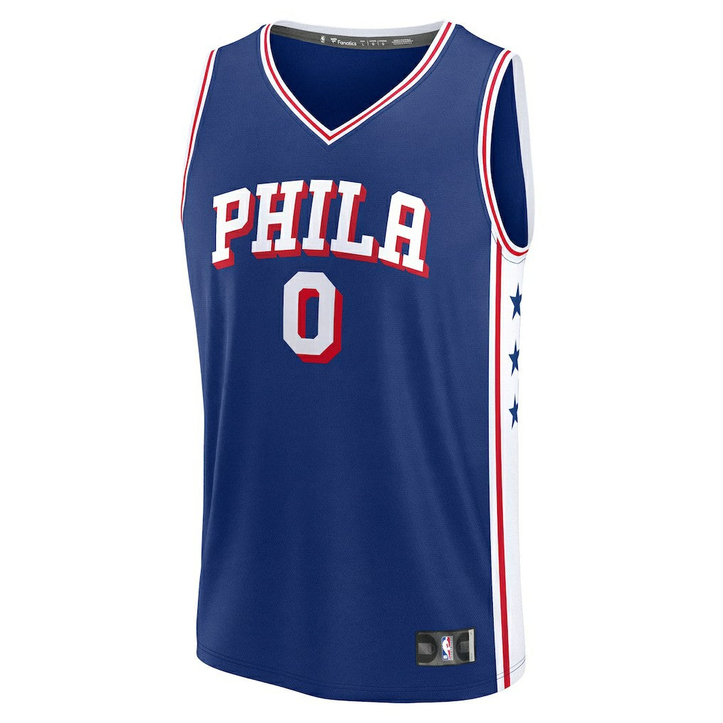 Tyrese Maxey Philadelphia 76ers Fast Break Replica Player Jersey - Icon Edition - Royal | Fanatics for sale