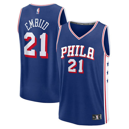 Joel Embiid Philadelphia 76ers Fast Break Replica Player Jersey - Icon Edition - Royal | Fanatics online