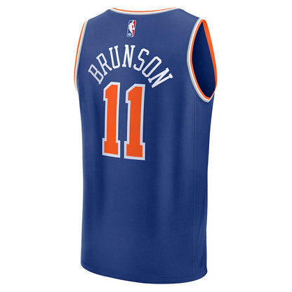 Jalen Brunson New York Knicks Fast Break Replica Player Jersey - Icon Edition - Blue | Fanatics discount