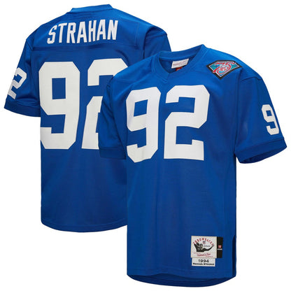 Michael Strahan New York Giants 1994 Authentic Throwback Retired Player Jersey - Royal outlet