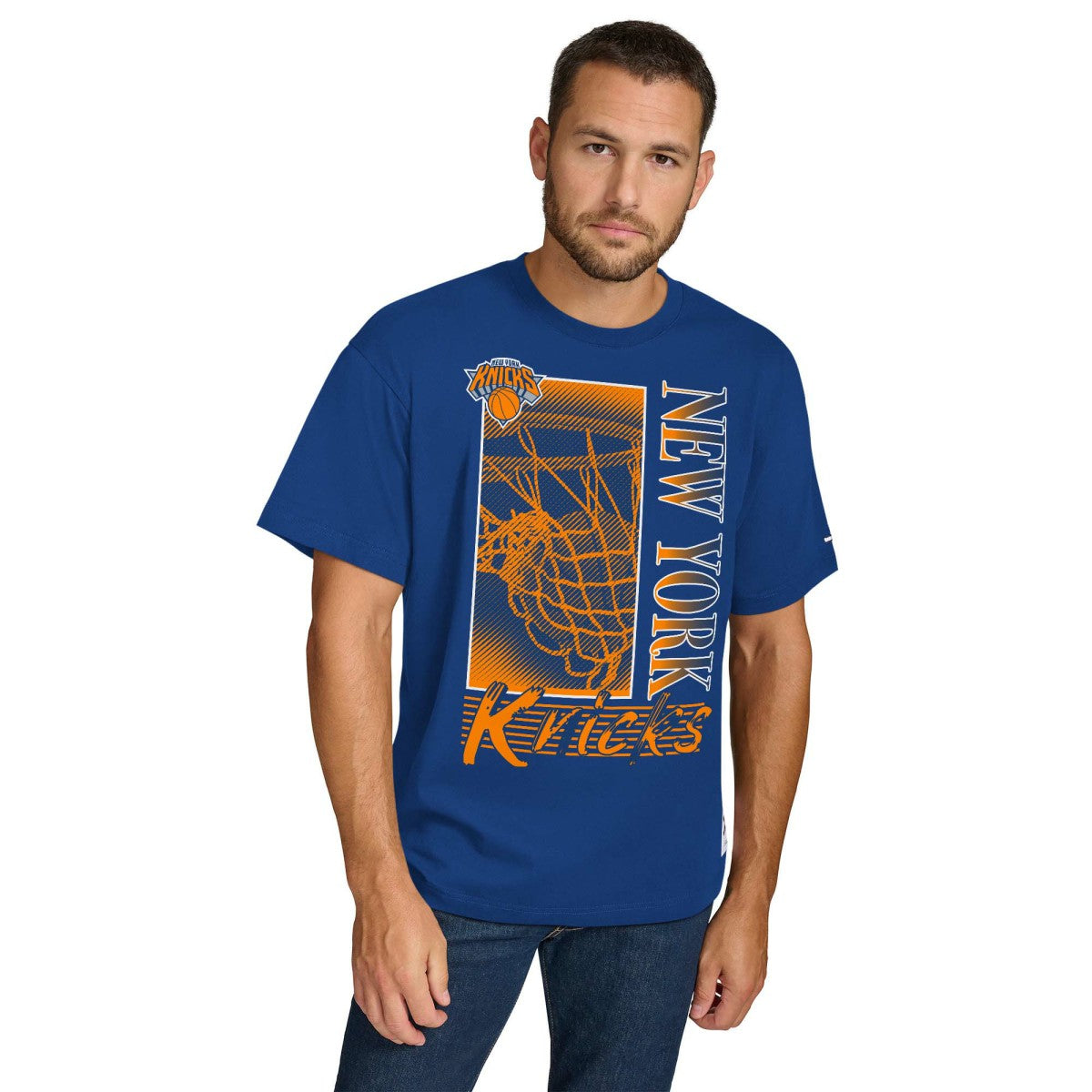 New York Knicks Tommy Jeans Noah Swish T-Shirt - Blue cheap