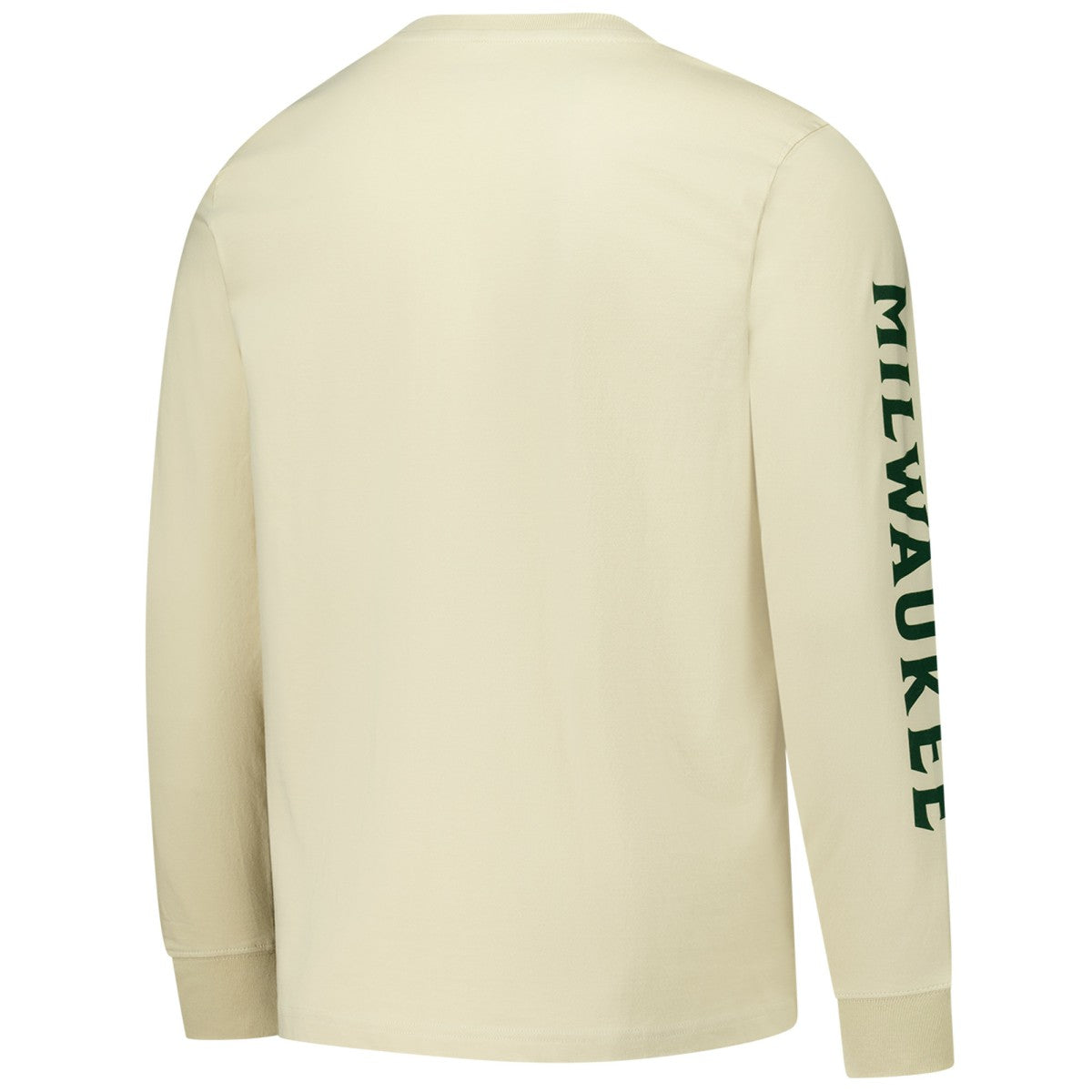Milwaukee Bucks Sportiqe Unisex Wales Heavyweight Pocket Long Sleeve T-Shirt - Cream discount