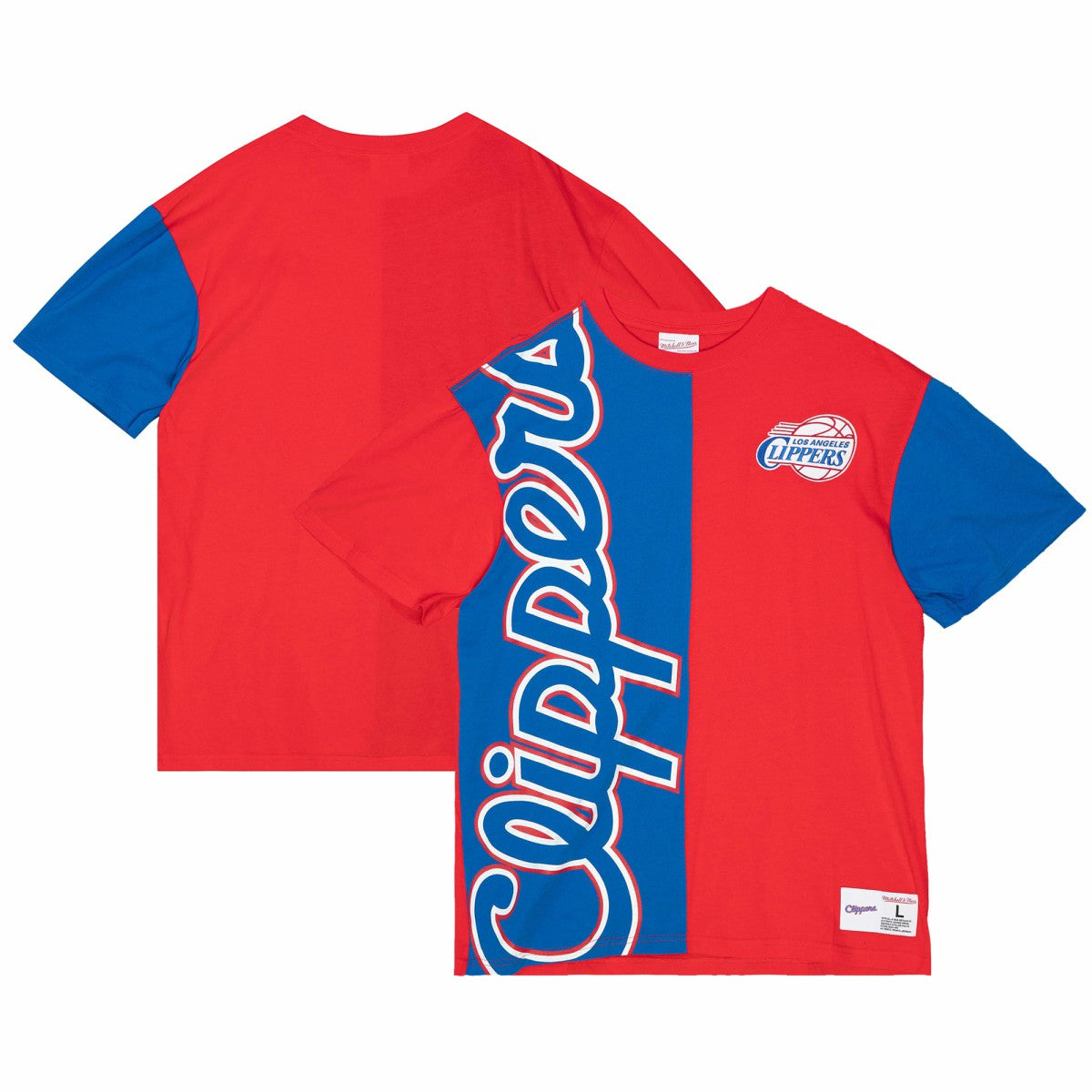 LA Clippers Play By Play 2.0 T-Shirt - Royal/Red | Mitchell & Ness shop