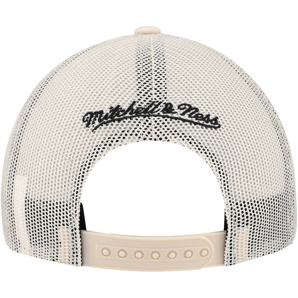 Chicago Bulls Trucker Adjustable Hat - Cream | Mitchell & Ness cheap