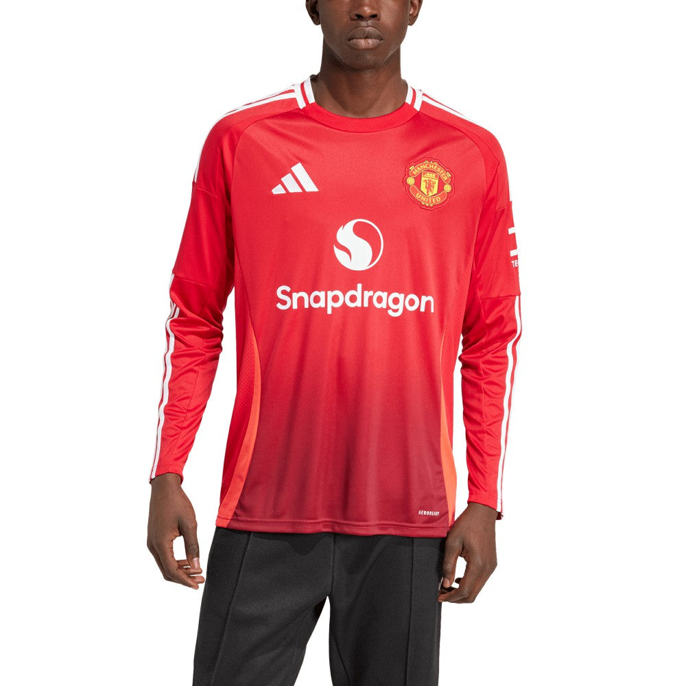 Manchester United 2024/25 Home Long Sleeve Replica Jersey - Red | Adidas sale