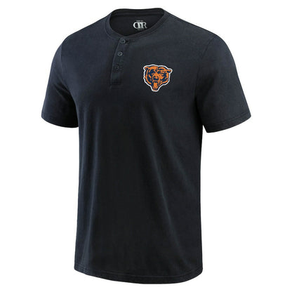 Chicago Bears Darius Rucker Collection Washed Henley T-Shirt - Black outlet