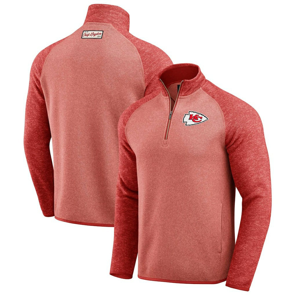 Kansas City Chiefs Darius Rucker Collection Tonal Quarter-Zip Jacket - Red for sale