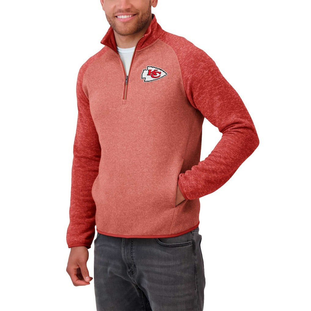 Kansas City Chiefs Darius Rucker Collection Tonal Quarter-Zip Jacket - Red for sale
