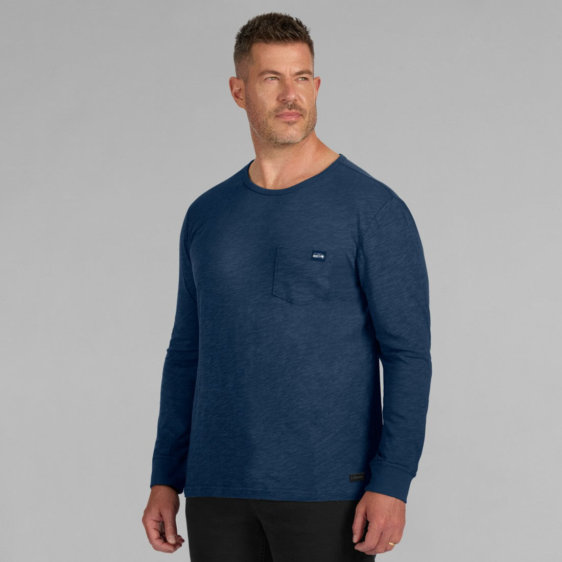 Seattle Seahawks J. Palmer In-The-Pocket Long Sleeve T-Shirt - Navy for sale