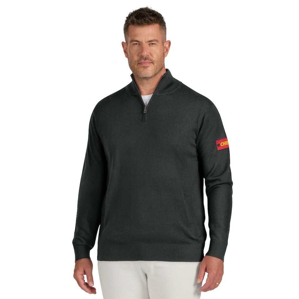 Kansas City Chiefs J. Palmer Franchise Quarter-Zip Sweater - Black online