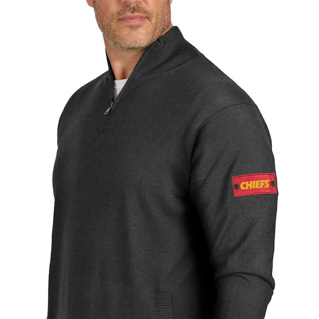 Kansas City Chiefs J. Palmer Franchise Quarter-Zip Sweater - Black online