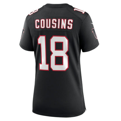 Kirk Cousins Atlanta Falcons Women's Alternate Game Jersey - Black | Nike sale