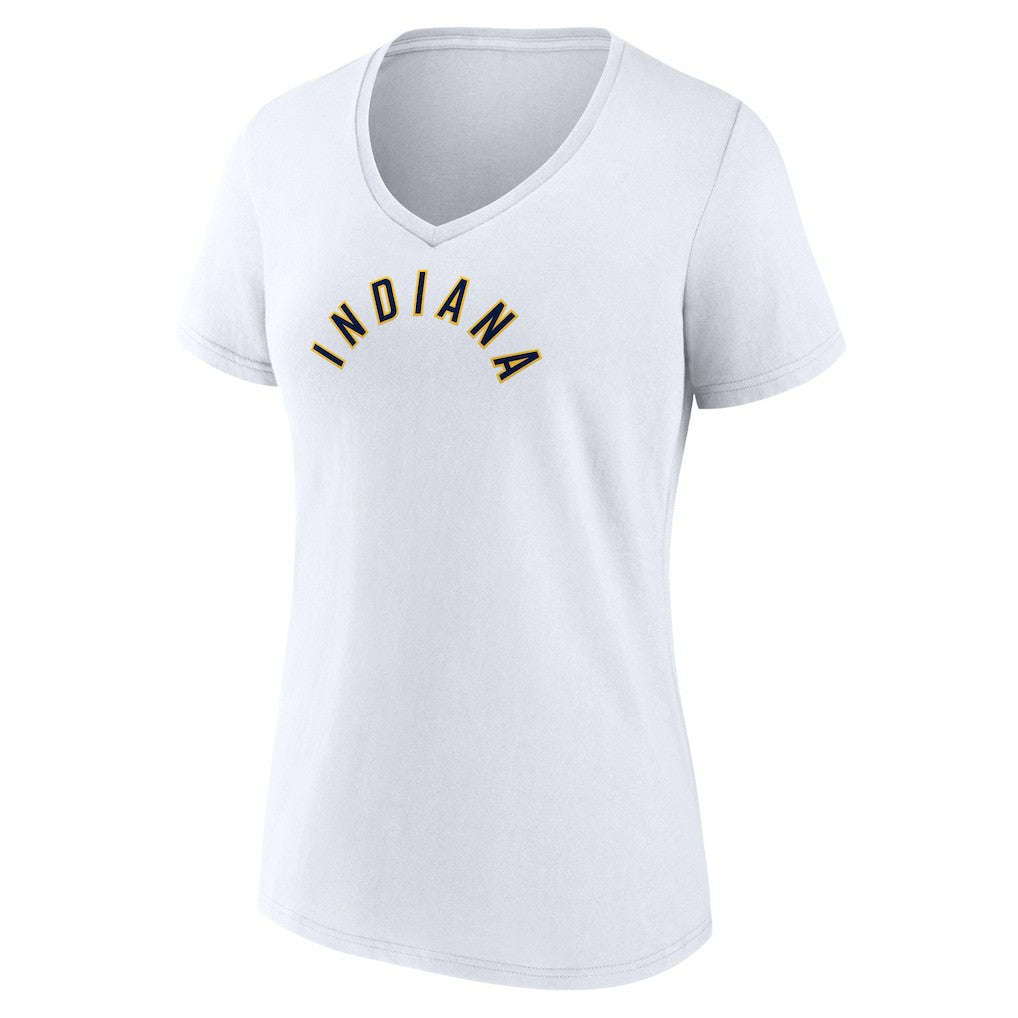 Indiana Pacers Women's Wordmark Home V-Neck T-Shirt - White outlet