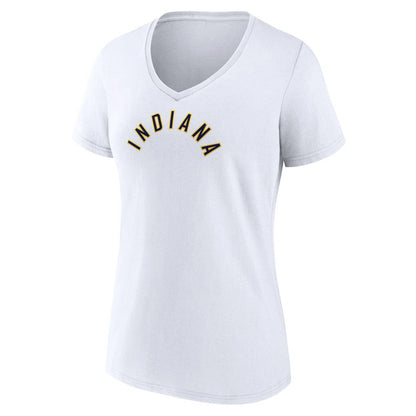 Indiana Pacers Women's Wordmark Home V-Neck T-Shirt - White outlet
