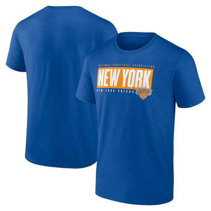 New York Knicks Blocked Out T-Shirt - Blue cheap
