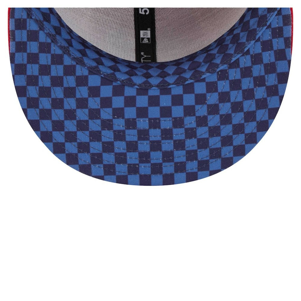 Washington Nationals Checkered Undervisor 59FIFTY Fitted Hat - Red | New Era