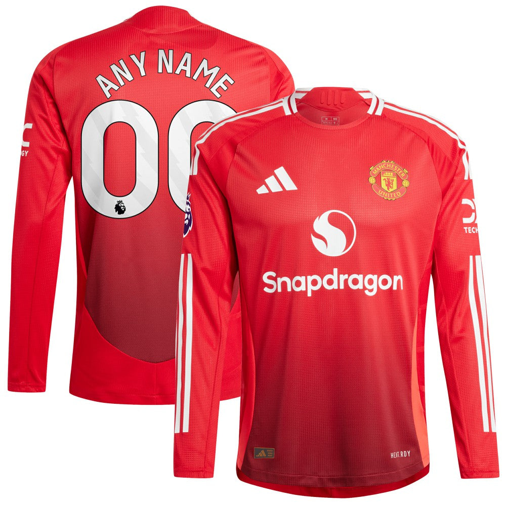 Manchester United 2024/25 Home Custom Long Sleeve Jersey - Red | Adidas online