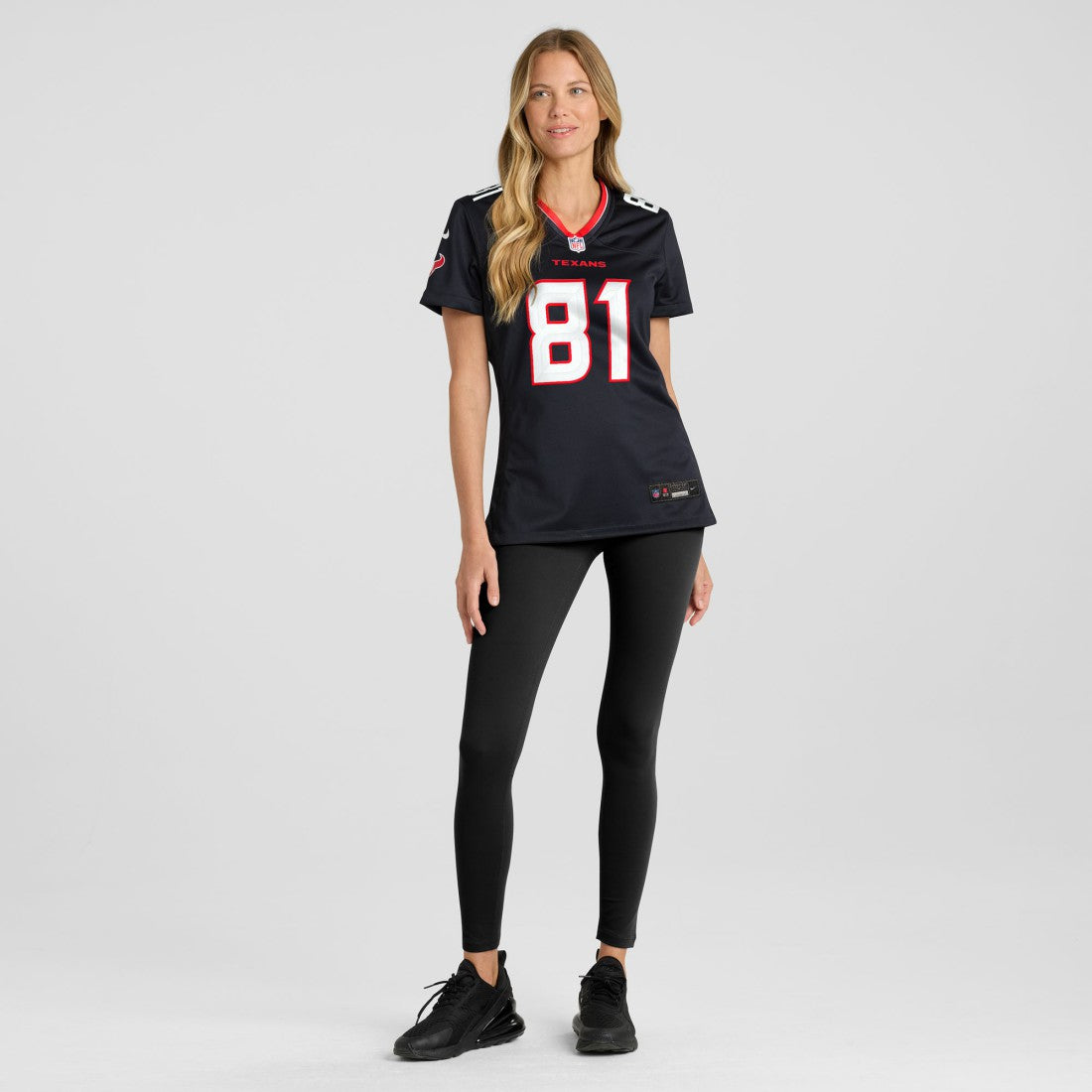 Jayden Higgins Houston Texans Women's Game Jersey - Navy | Nike for sale