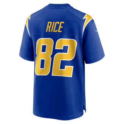 Brenden Rice Los Angeles Chargers 2nd Alternate Game Player Jersey - Royal | Nike outlet