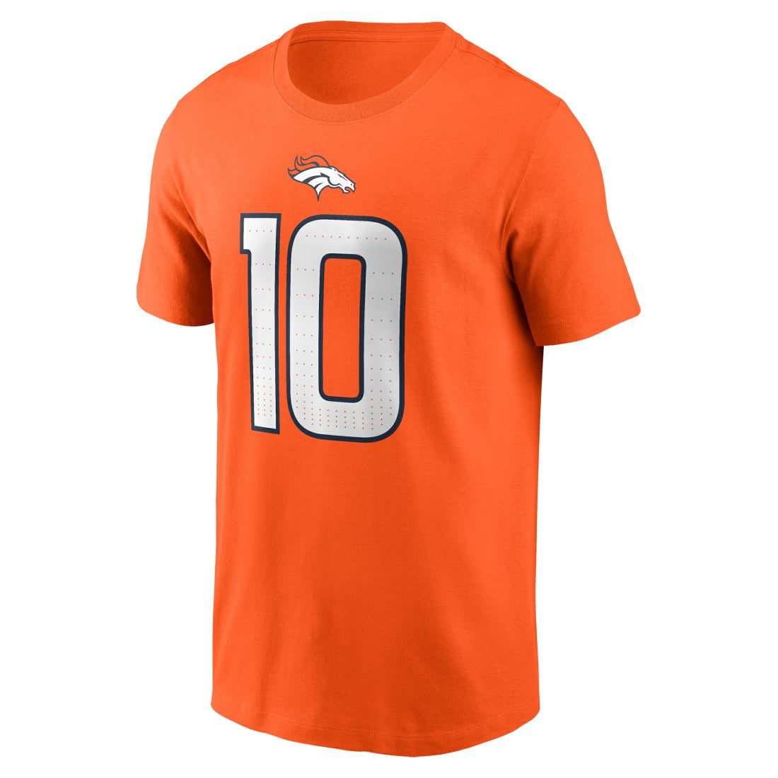 Bo Nix Denver Broncos Name & Number T-Shirt - Orange | Nike outlet
