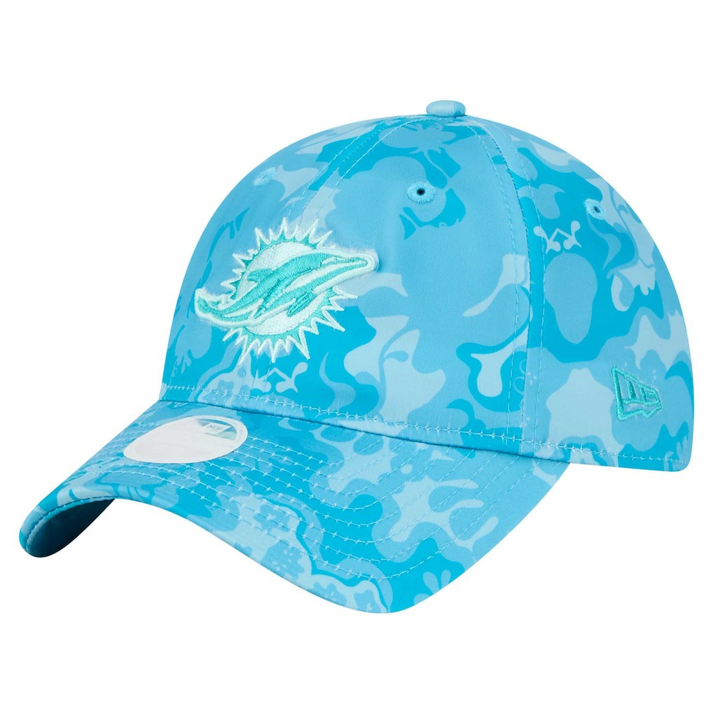 Miami Dolphins New Era Women's Trippy 9TWENTY Adjustable Hat - Aqua outlet