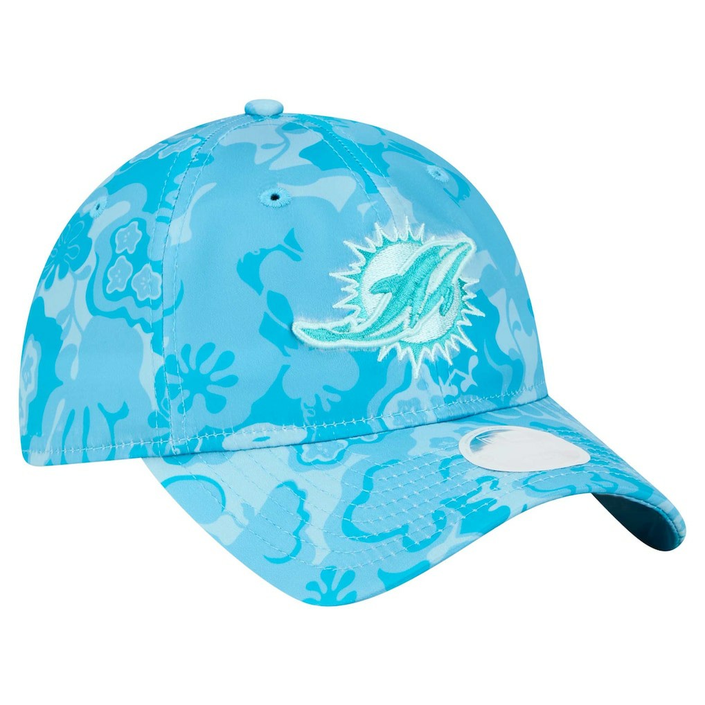 Miami Dolphins New Era Women's Trippy 9TWENTY Adjustable Hat - Aqua outlet