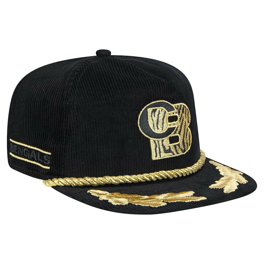 Cincinnati Bengals New Era City Originals Corduroy Skipper Golfer Snapback Hat - Black outlet