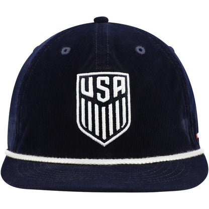 USMNT Unisex Snow Beach Corduroy Adjustable Hat - Navy for sale