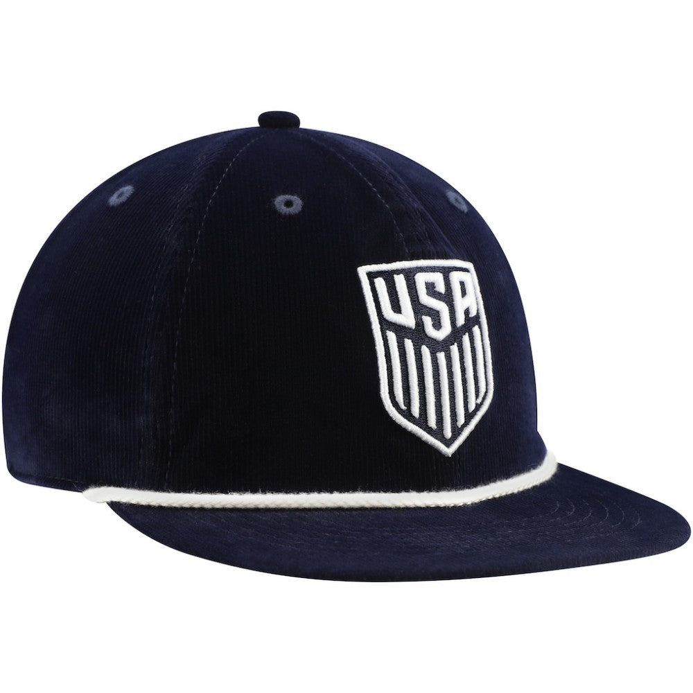 USMNT Unisex Snow Beach Corduroy Adjustable Hat - Navy for sale