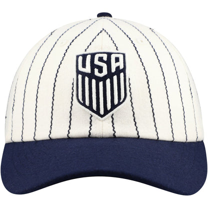 USMNT Fan Ink Unisex Yankee Adjustable Hat - White/Navy online