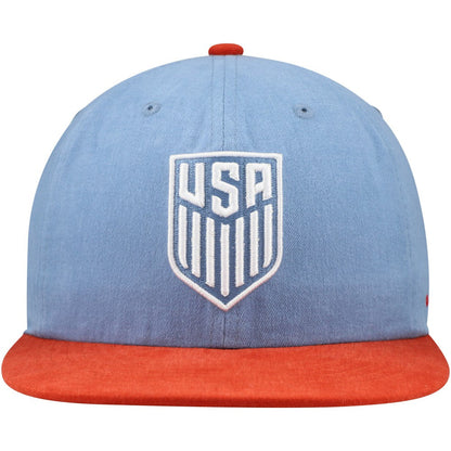 USMNT Unisex Swingman Adjustable Hat - Light Blue/Red sale