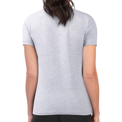 Houston Astros G-III 4Her by Carl Banks Women's Super-Slim Fit Lightweight Collage Team Graphic Crew Neck T-Shirt - Heather Gray