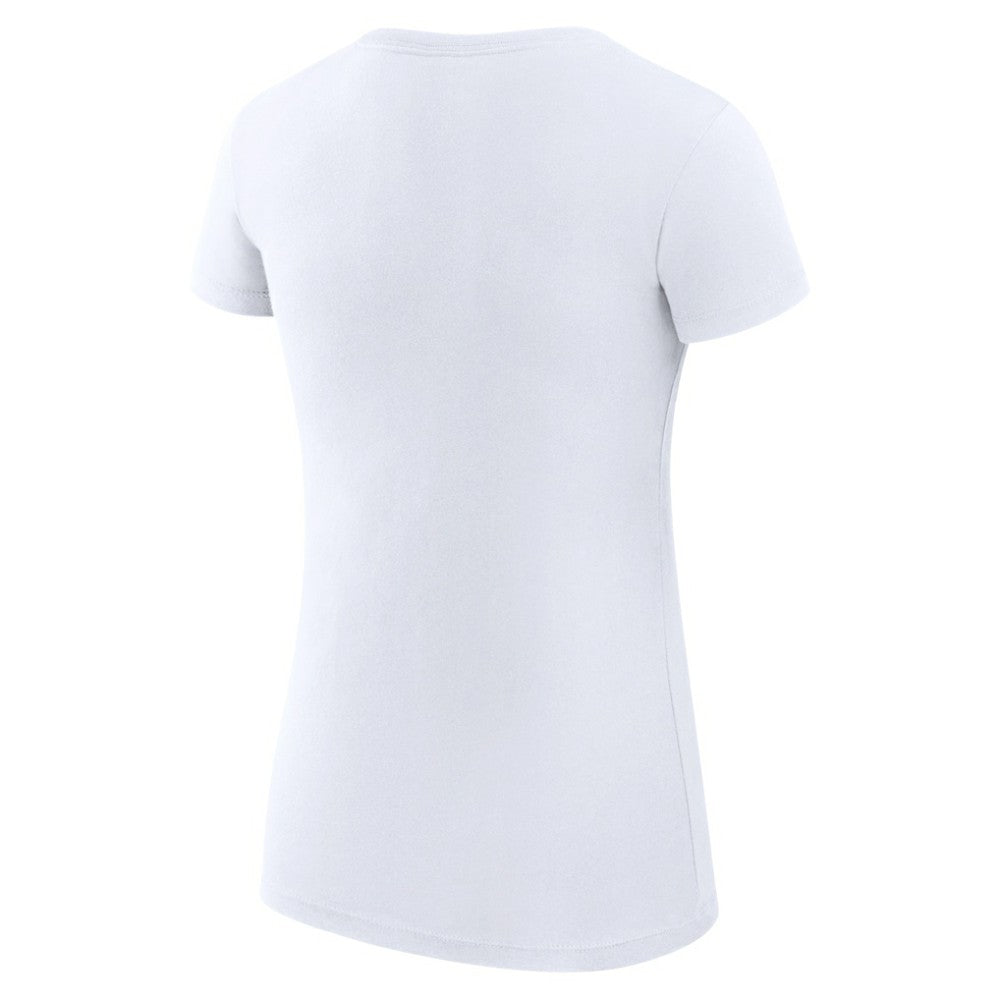 Detroit Tigers G-III 4Her by Carl Banks Women's Super-Slim Fit Lightweight Collage Team Graphic Crew Neck T-Shirt - White