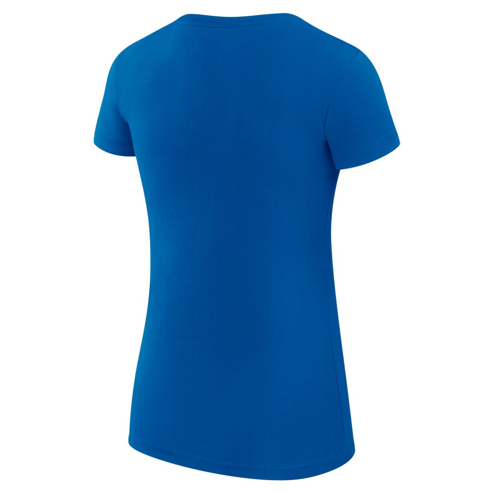 Kansas City Royals G-III 4Her by Carl Banks Women's Super-Slim Fit Lightweight Collage Team Graphic Crew Neck T-Shirt - Royal