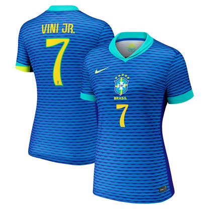 Vini Jr. Brazil National Team Women's 2024 Away Replica Jersey - Blue | Nike on sale