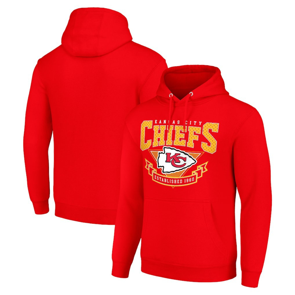 Kansas City Chiefs Starter ‘80s Inspired Pullover Hoodie - Red sale